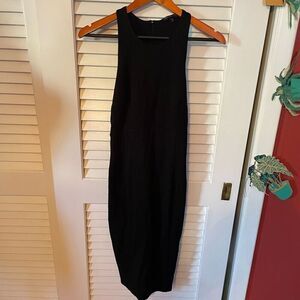 FELICITY & COCO | black curvy pencil dress XS